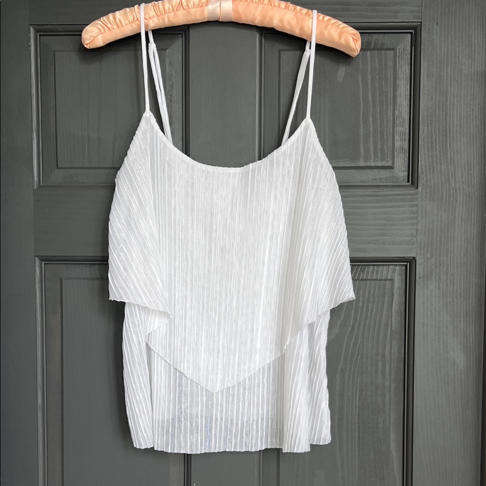 Jessica Simpson White Layered Women's Top, size small